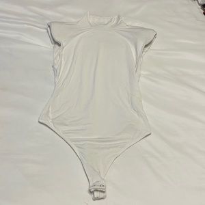 Good American white mock neck body suit- worn once.
